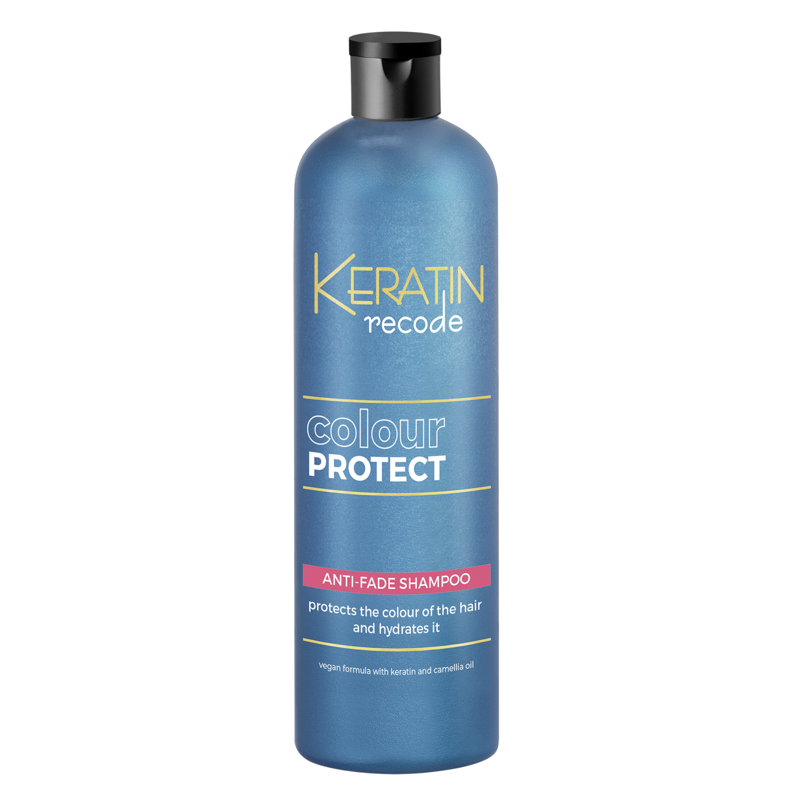 Keratin Recode Colour Protect shampoo 400 ml Šampon s obsahem keratinu pro ochranu a obnovu barvených vlasů a prevenci blednutí barvy. Subrina